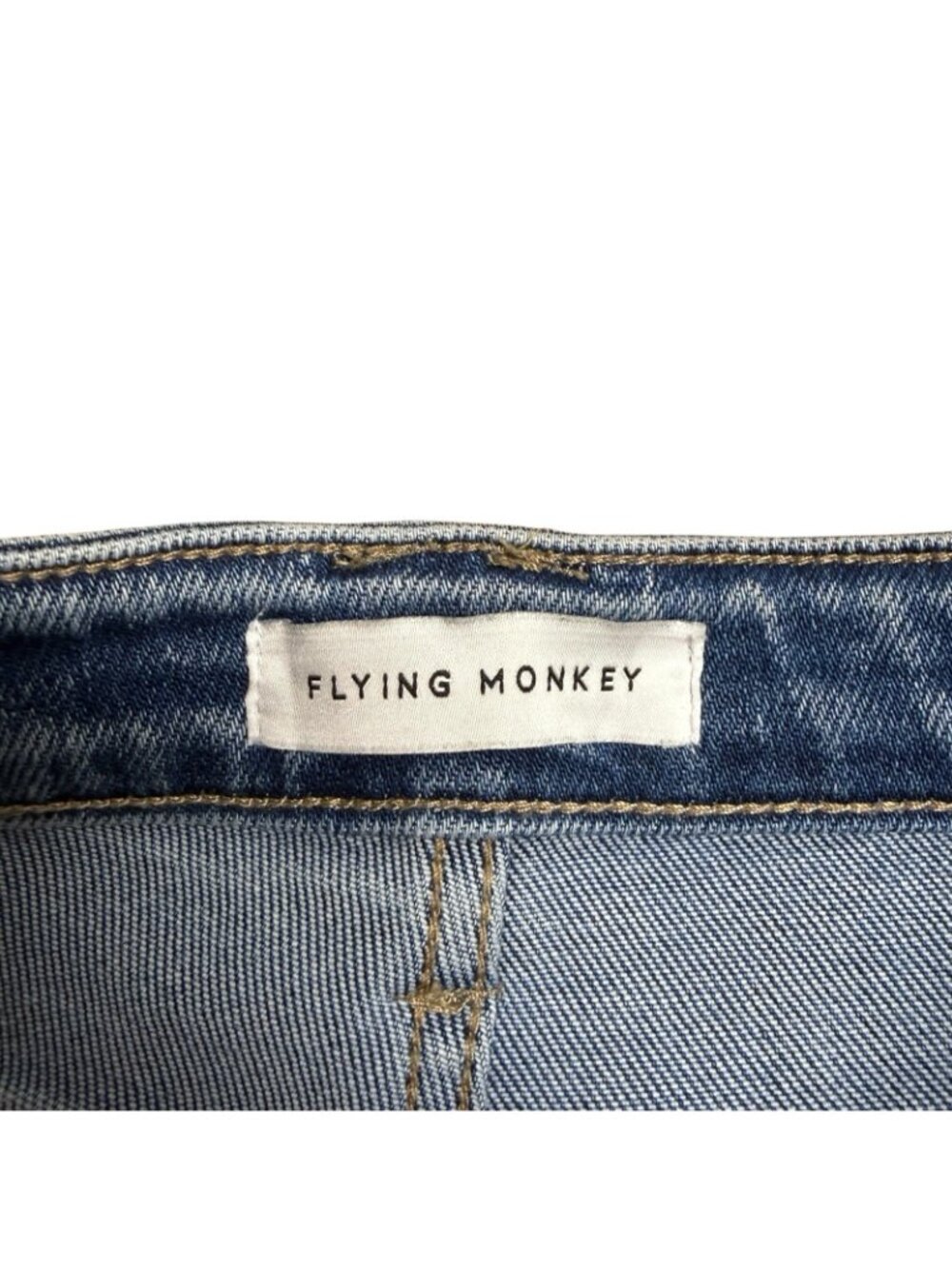 FLYING MONKEY JEANS HIGH RISE STRAIGHT F5383 SIZE 26 STRETCH CLASSIC ILLUMINATE - Picture 5 of 10